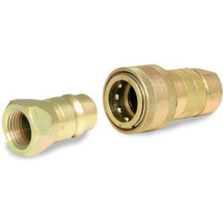 APACHE Apache Hydraulic Quick Coupler 39040915, 3/8" Body Coupler Set (Poppet) 3/8"FNPT 39040915